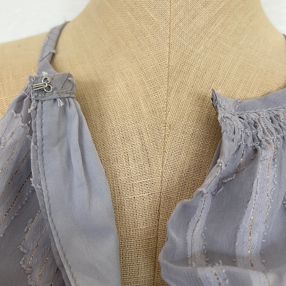 Elizabeth Crosby Charlize Dress Grey Size S - Picture 6 of 9